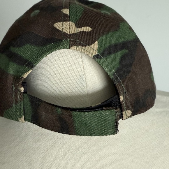 Camo Wool Blend Baseball Cap Green Hunting Sports Utility Work Wear Outdoors - Picture 2 of 5